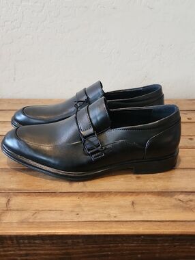 Perry Ellis Portfolio Ultra Foam Classic Black Men's Slip-On Size Mens WidE